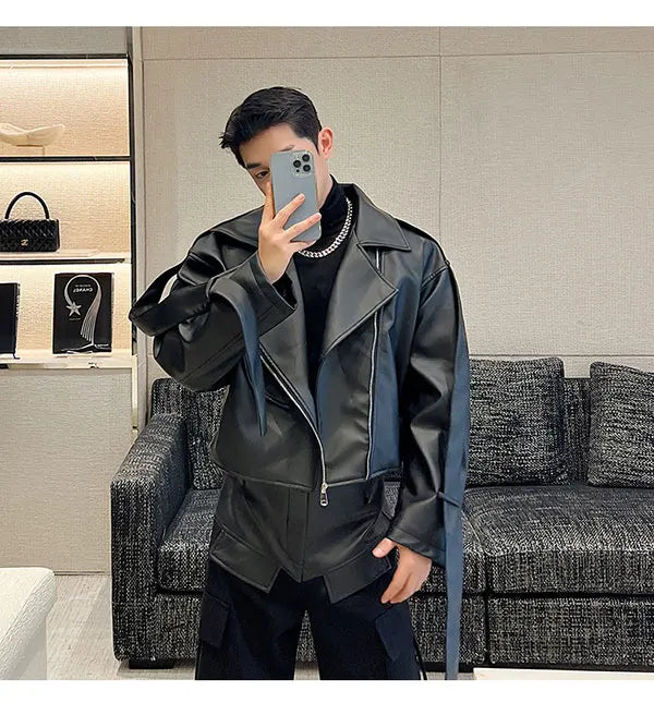 Men's Moto Leather 2-Piece Set