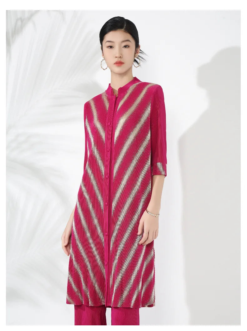 Isabella Casual/Formal Pleated Pant & Blouse Set