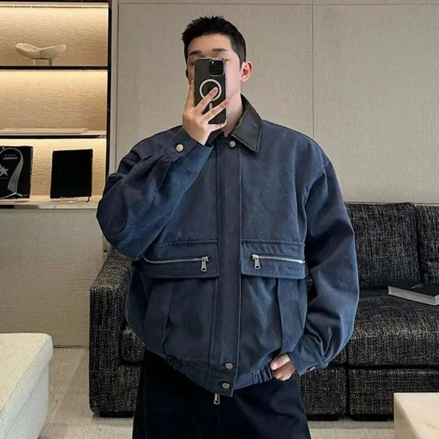 Men's Relaxed Fit Twill Studio Jacket