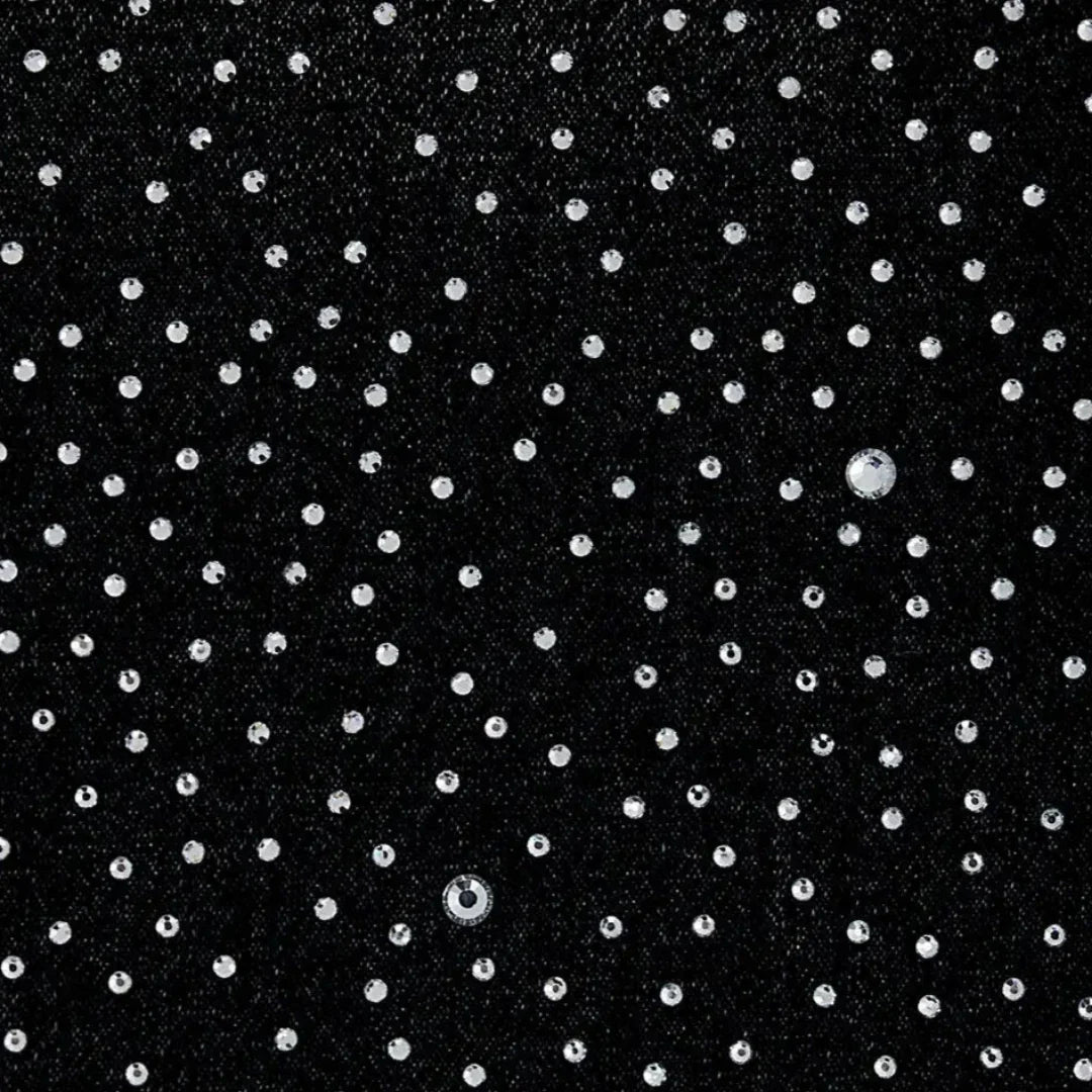 Men's Wash Crystal Rhinestone Flare Jeans