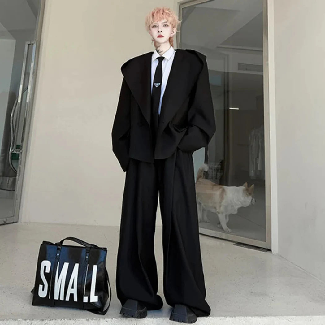 Men's Distressed Oversized 2-Piece