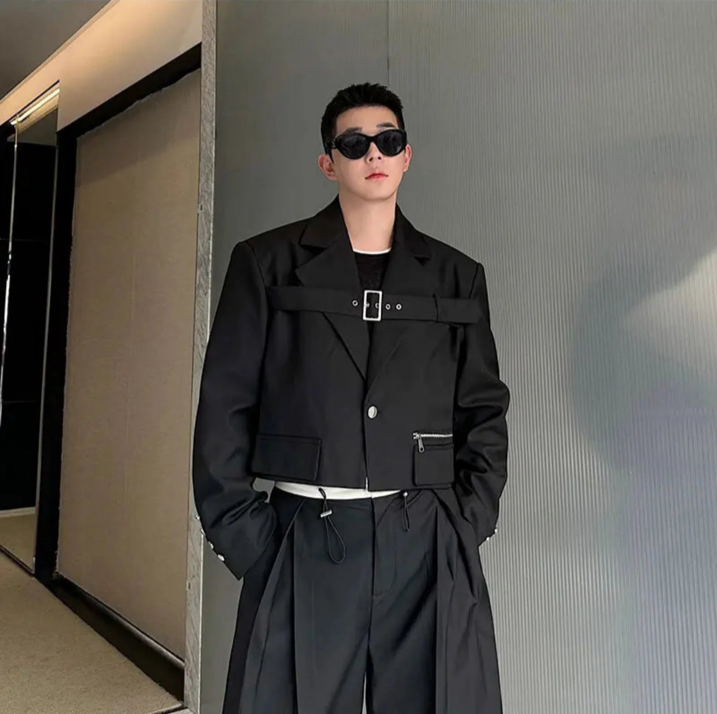 Men's Tailored Wide Leg Oversized Suit