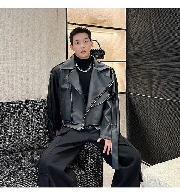 Men's Moto Leather 2-Piece Set