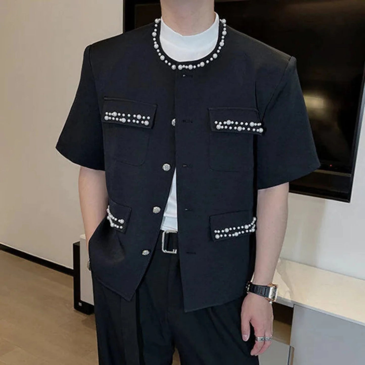 Men's Pearl Short Sleeve Jacket