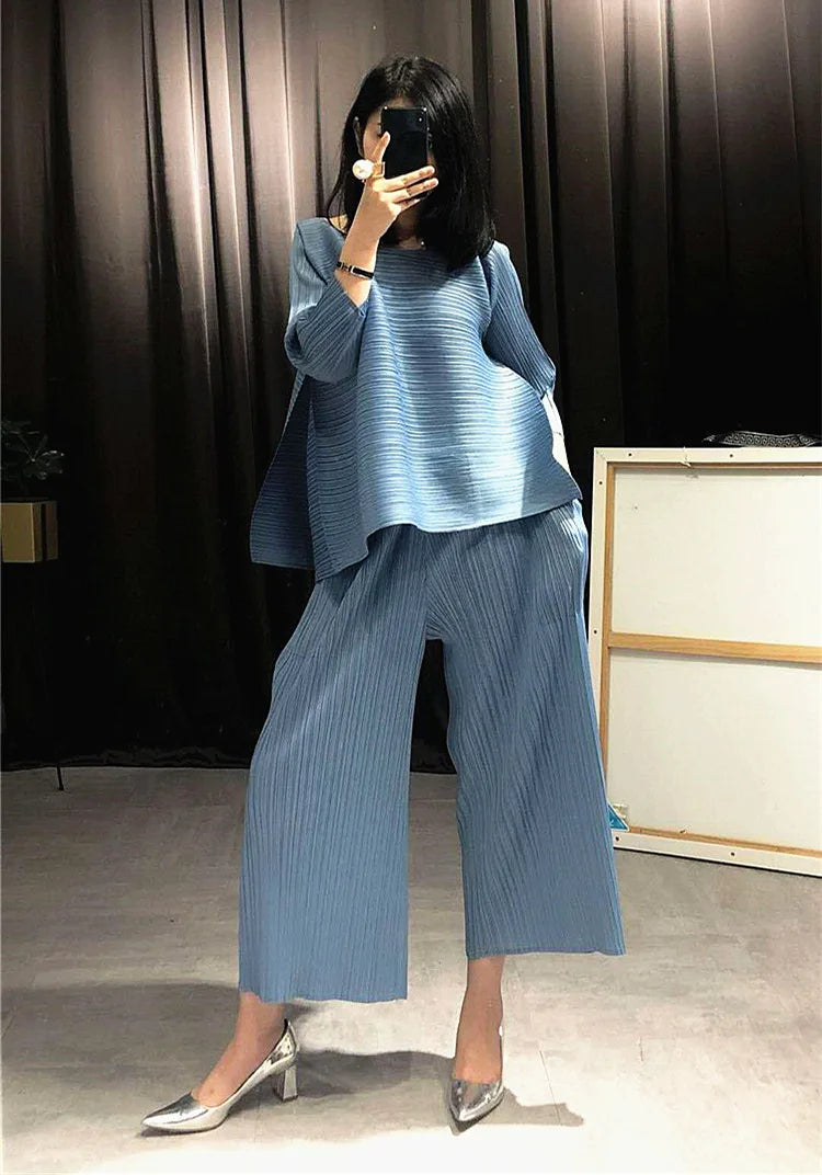 Elegant Truly Pleated Co-ord Set