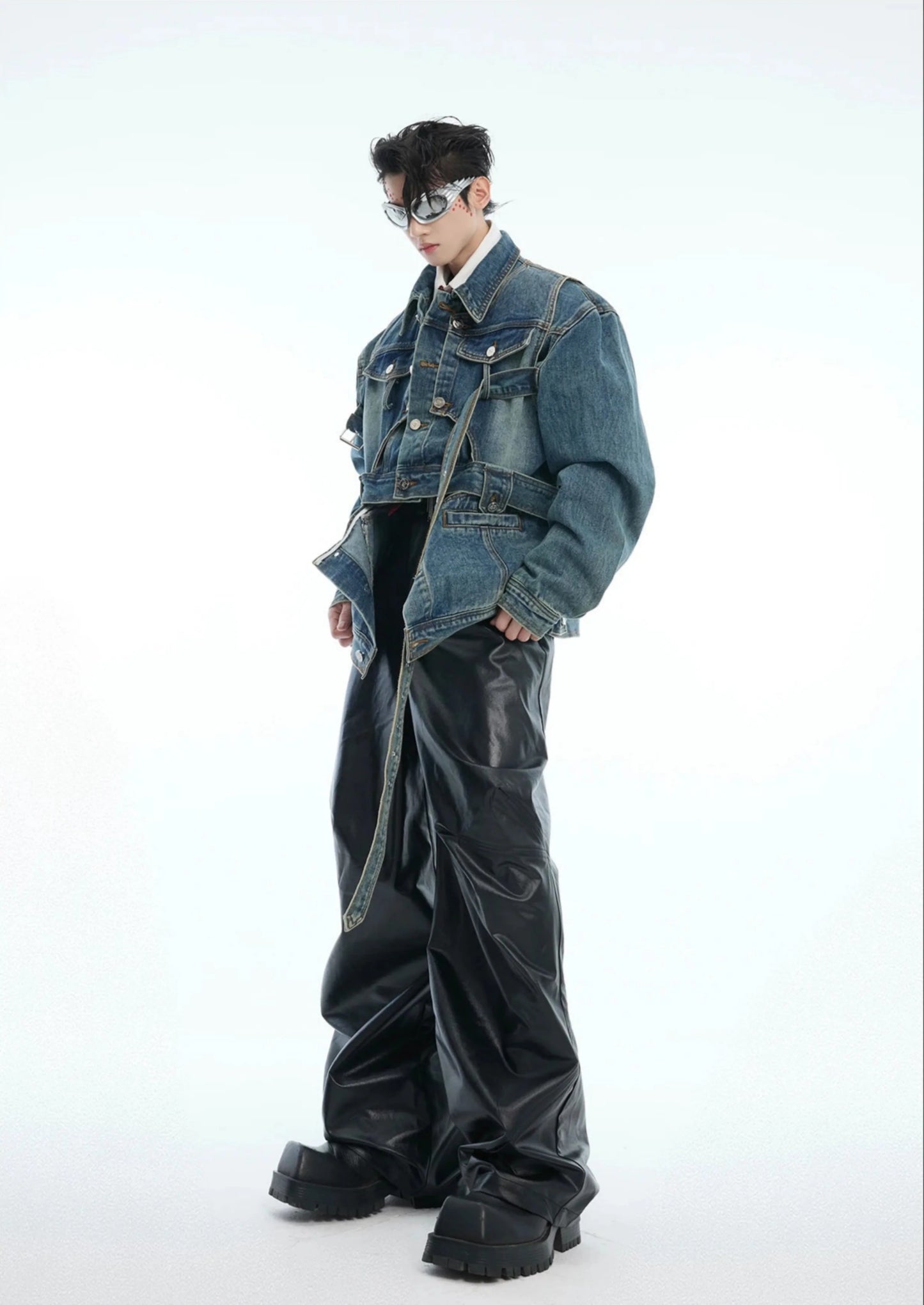 Men's Japanese Luxe Streetwear Denim Jacket