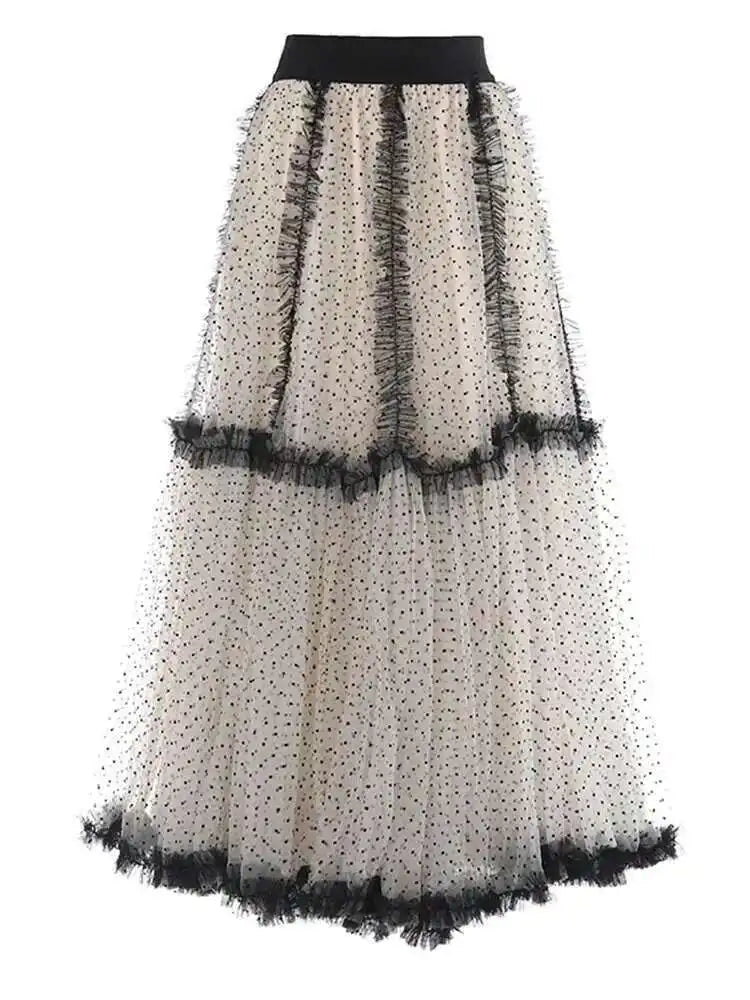 Luxe Tulle Midi Pull-On Skirt