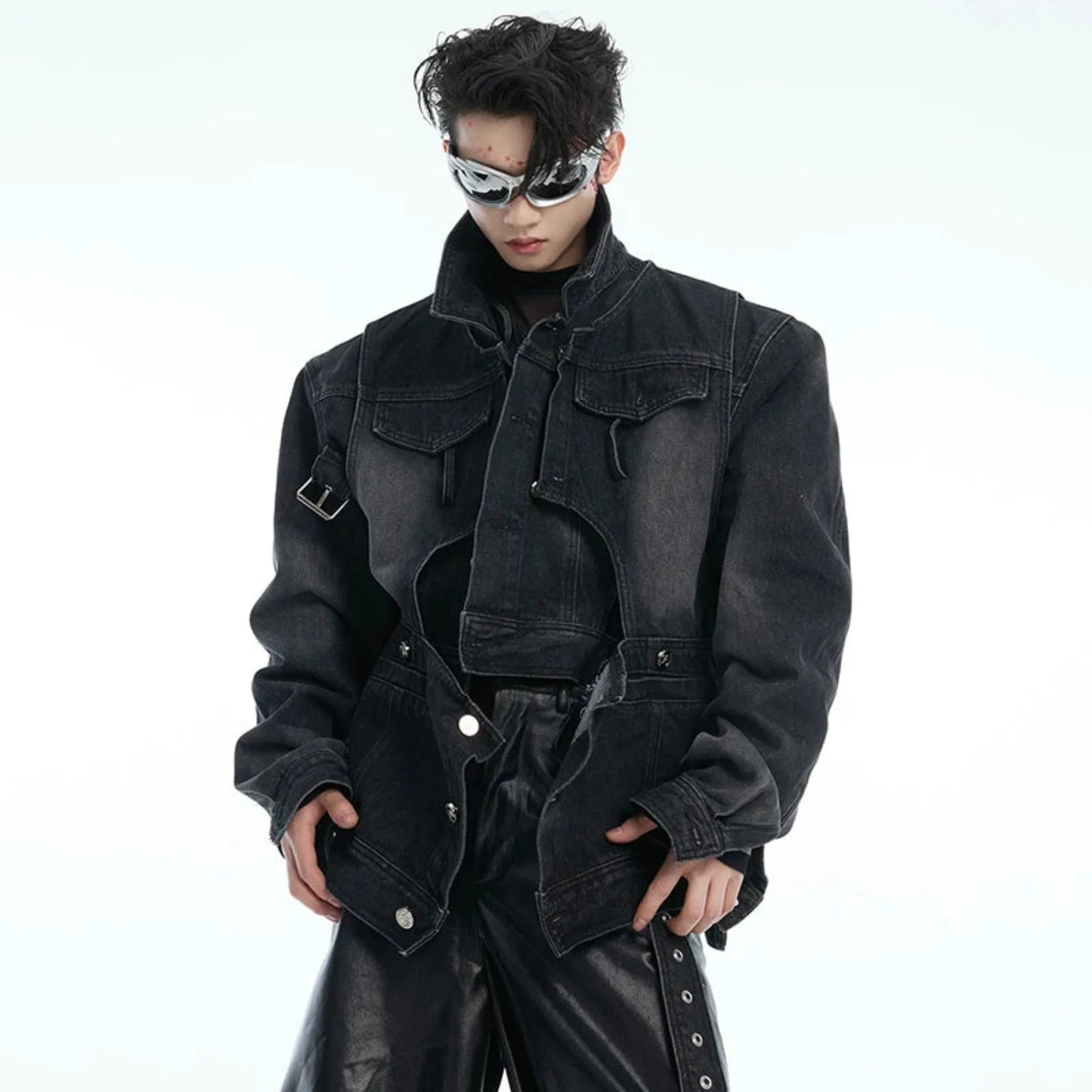 Men's Japanese Luxe Streetwear Denim Jacket