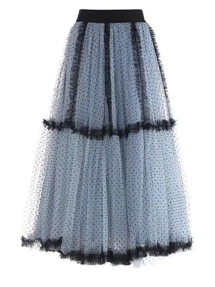 Luxe Tulle Midi Pull-On Skirt