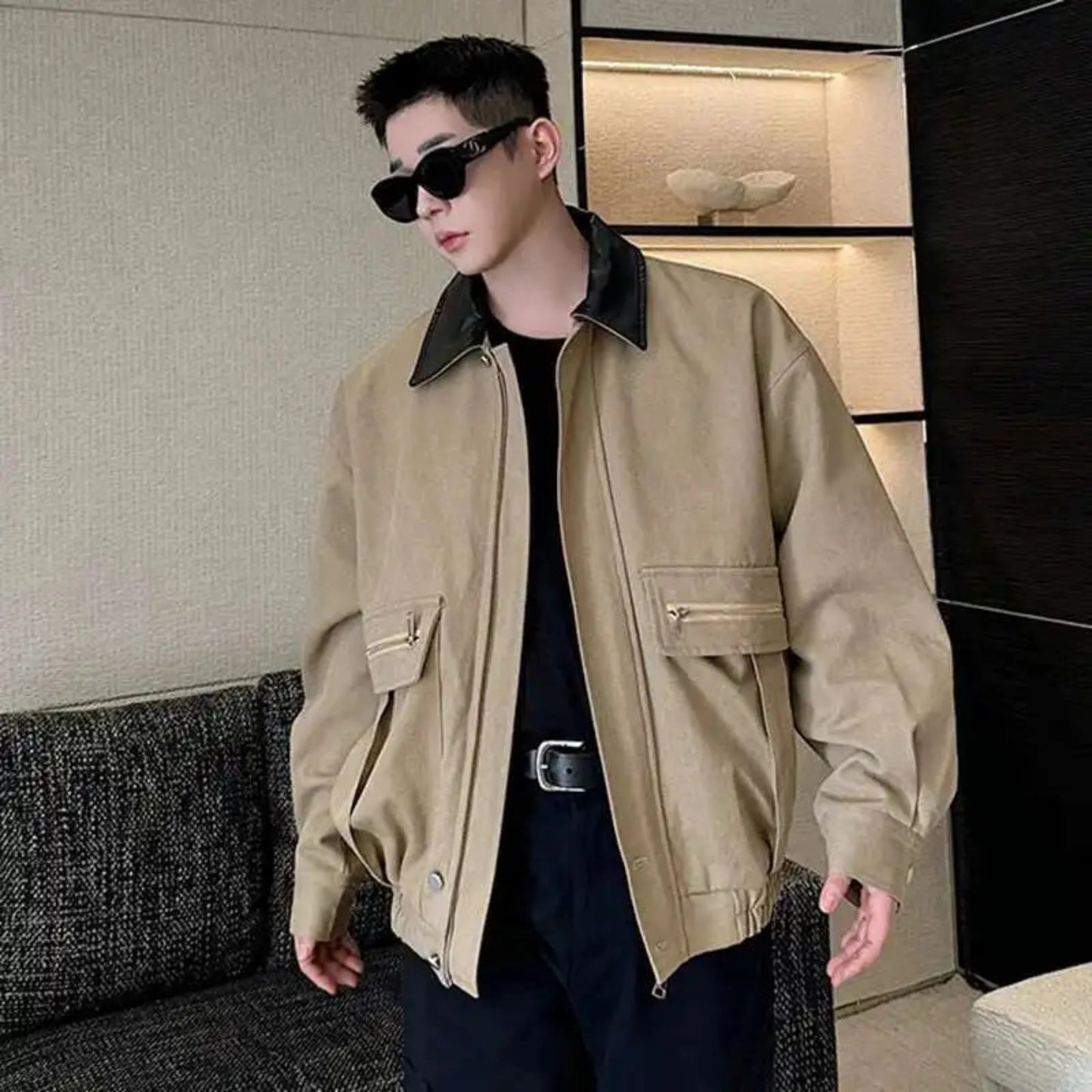 Men's Relaxed Fit Twill Studio Jacket