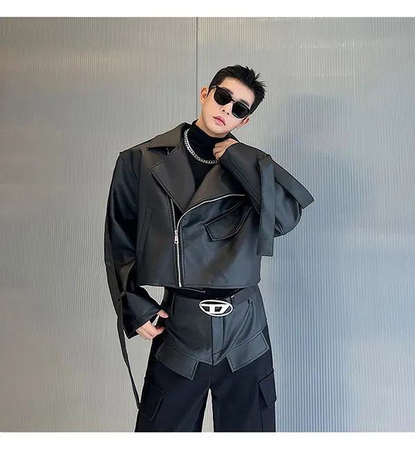 Men's Moto Leather 2-Piece Set