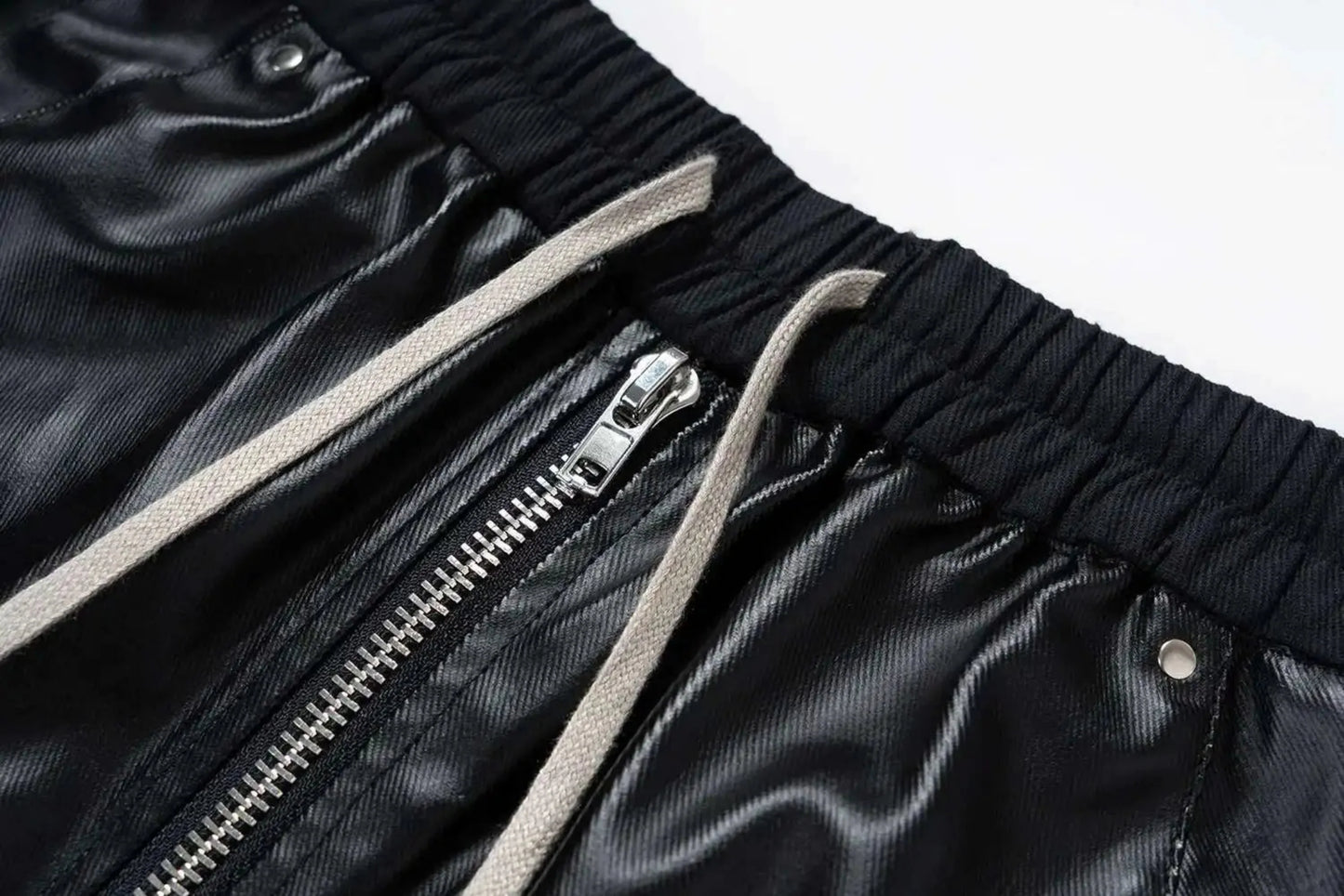 Men's Vegan Leather Cargo Pants