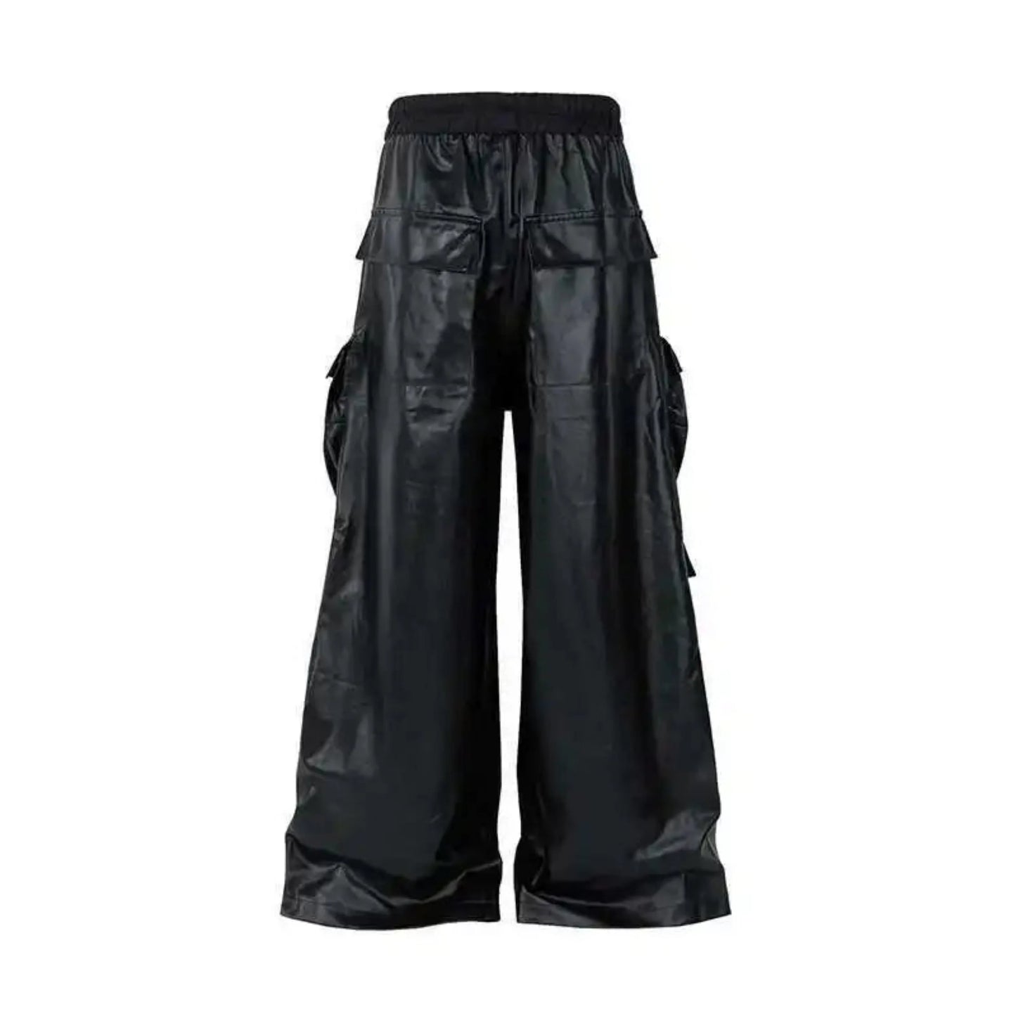 Men's Vegan Leather Cargo Pants
