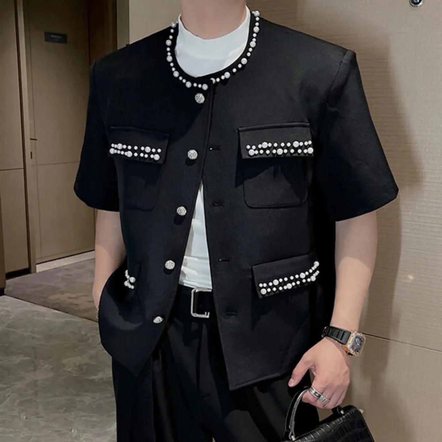 Men's Pearl Short Sleeve Jacket