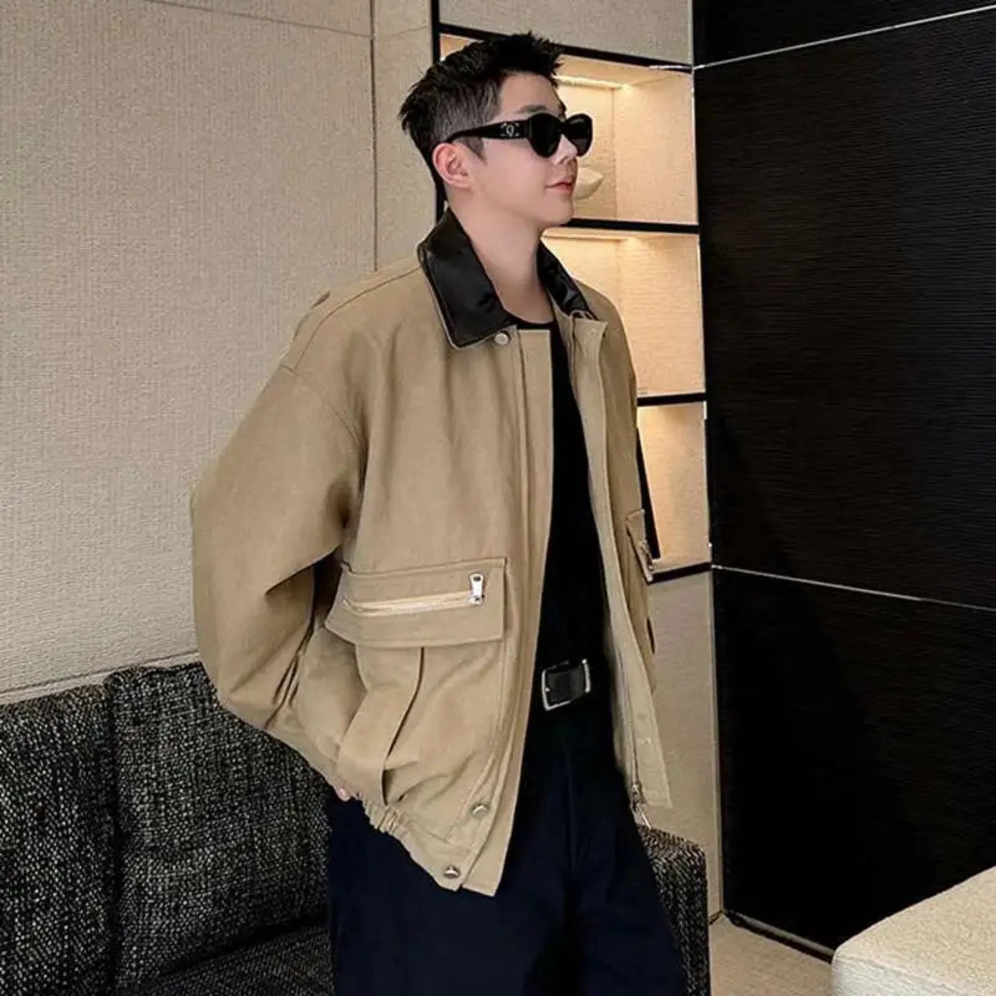Men's Relaxed Fit Twill Studio Jacket