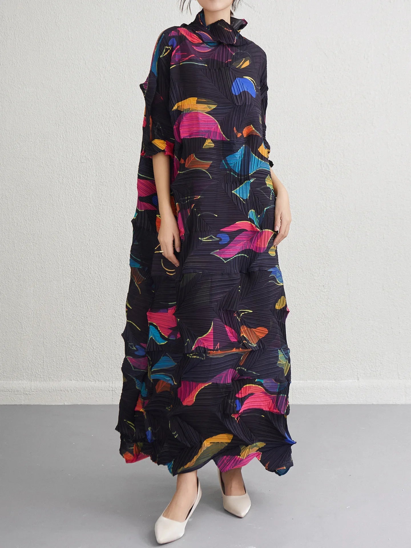 Plissé Pleated Korean Style Dress