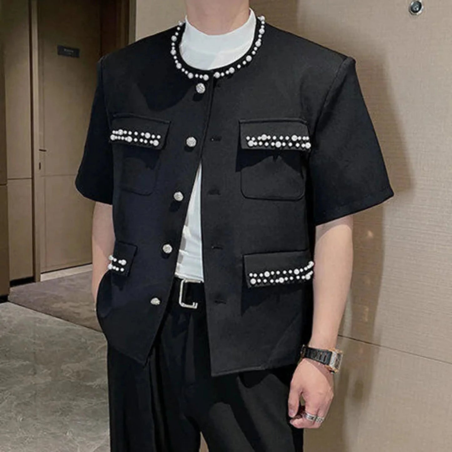 Men's Pearl Short Sleeve Jacket
