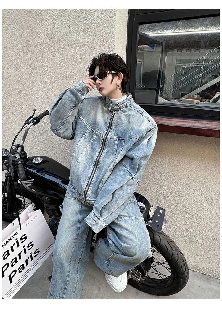 Men's Eclat Denim Moto 2-Piece Set