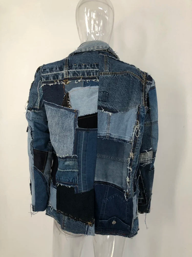 Men's Haute Denim Streetwear Couture Jacket