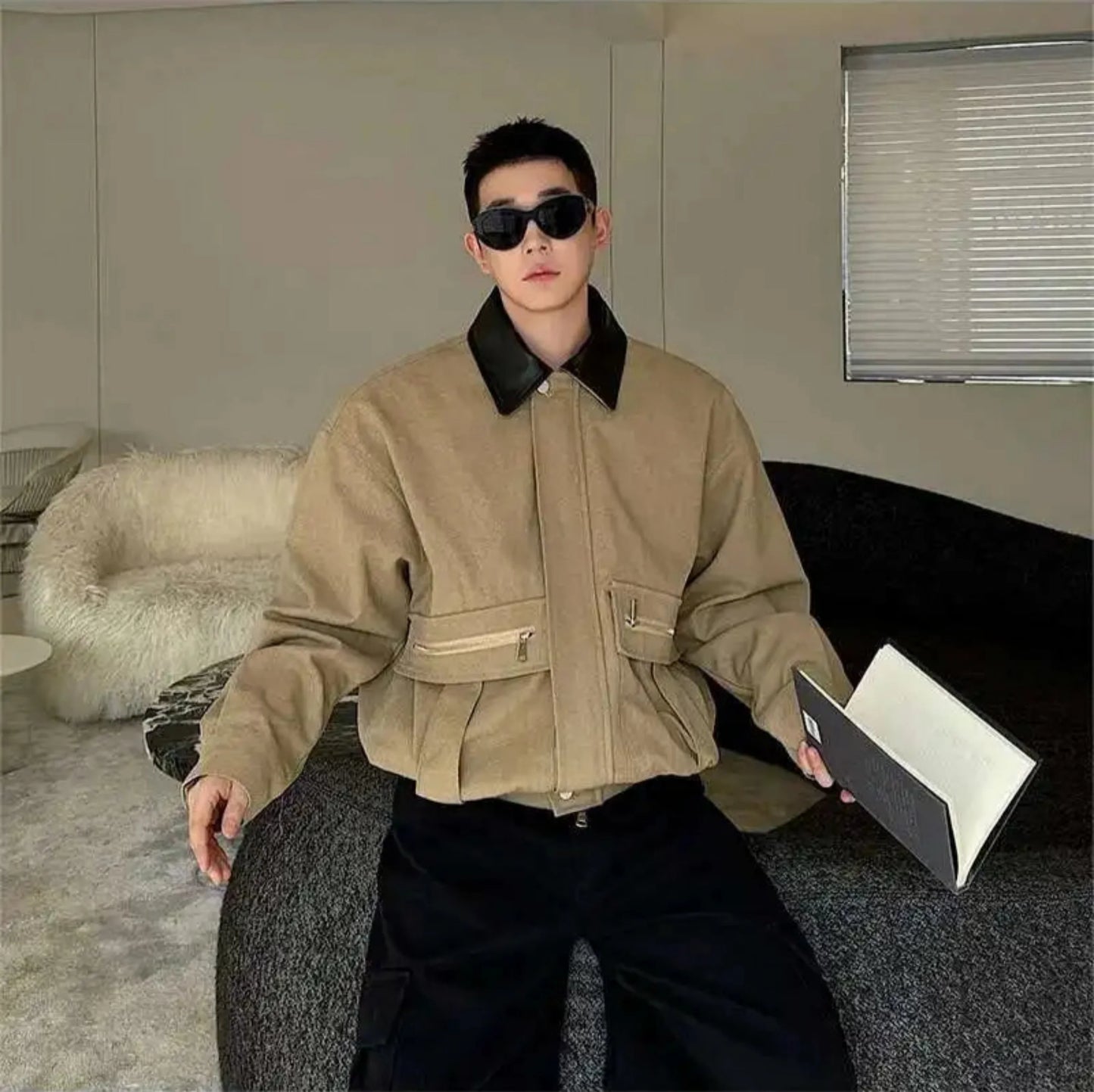 Men's Relaxed Fit Twill Studio Jacket