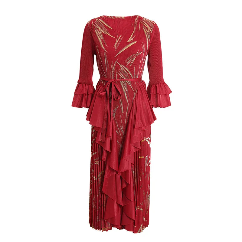 Modest Petite Pleated Dress