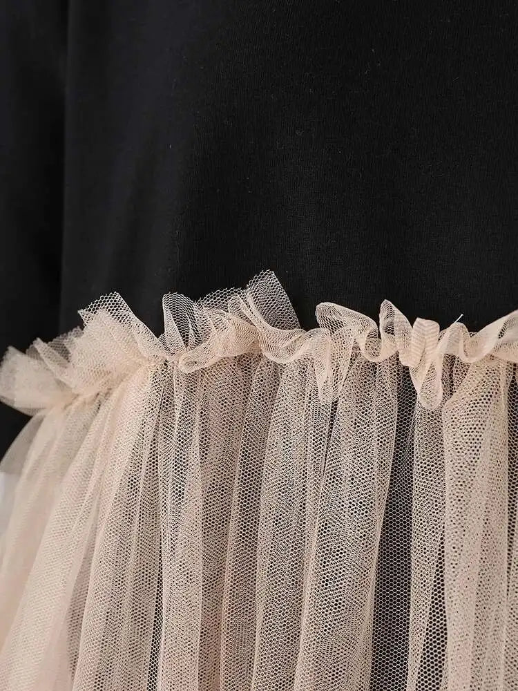 Luxury Mesh Ruffle Shirt