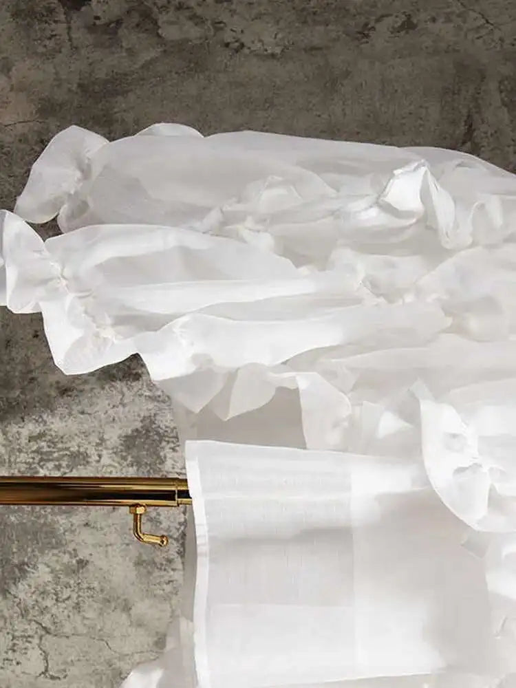 Luxury Ruffle Statement Blouse