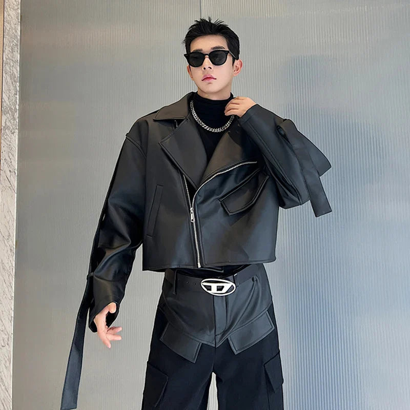 Men's Moto Leather 2-Piece Set