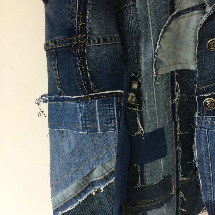 Men's Haute Denim Streetwear Couture Jacket