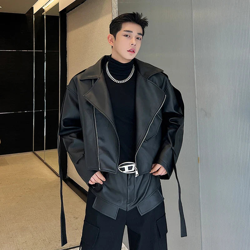 Men's Moto Leather 2-Piece Set
