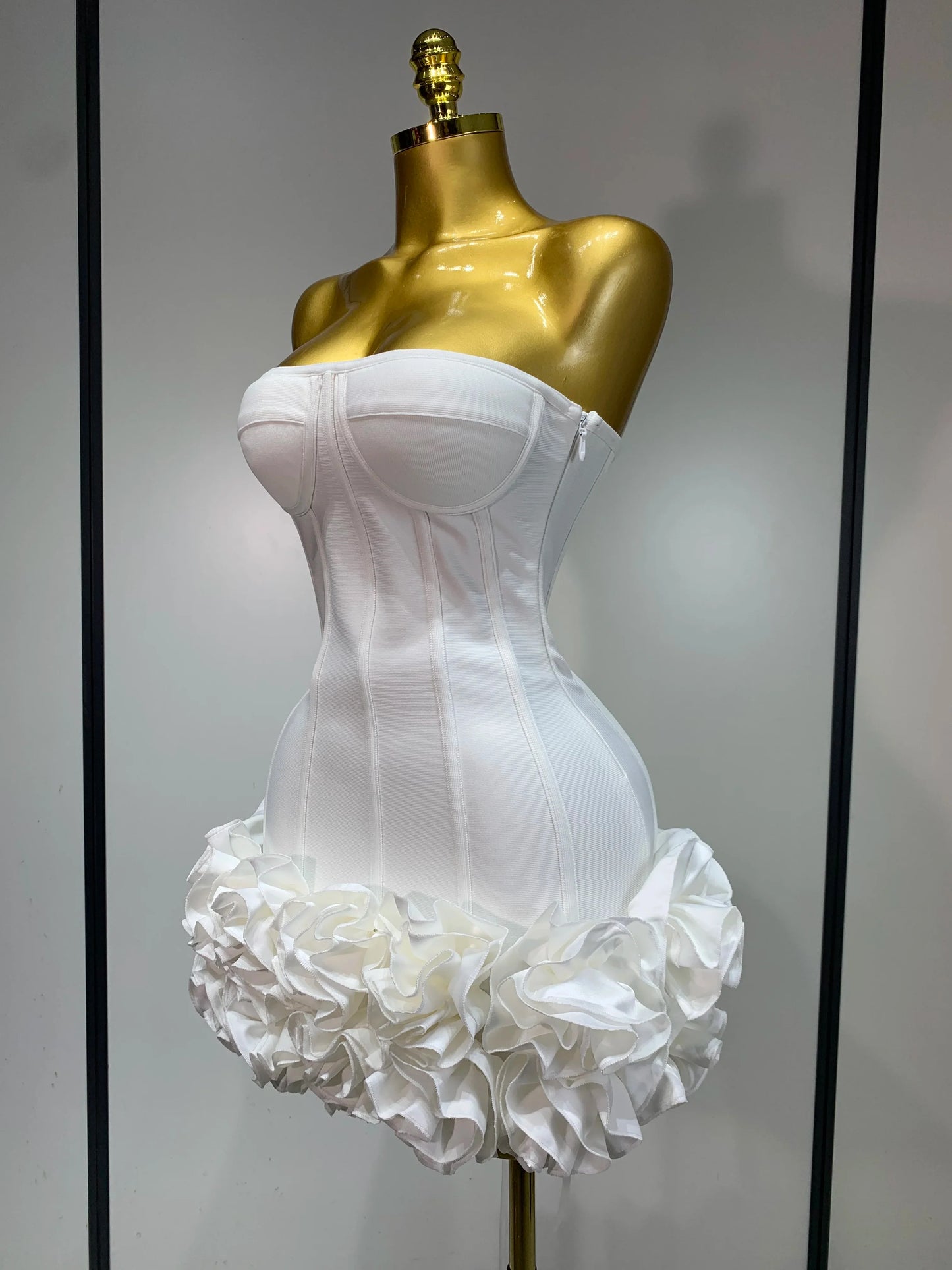 Hourglass Flattering Strapless Corset Dress