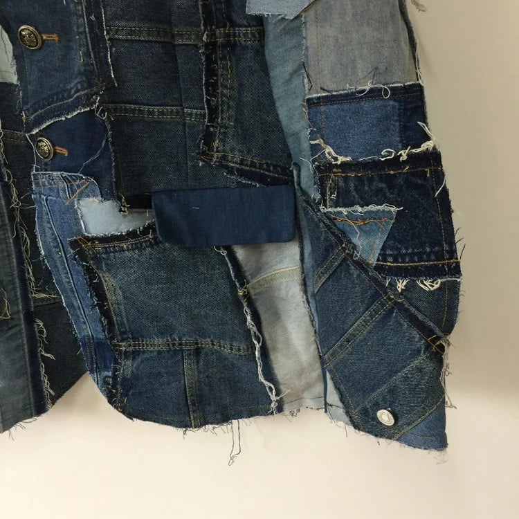 Men's Haute Denim Streetwear Couture Jacket