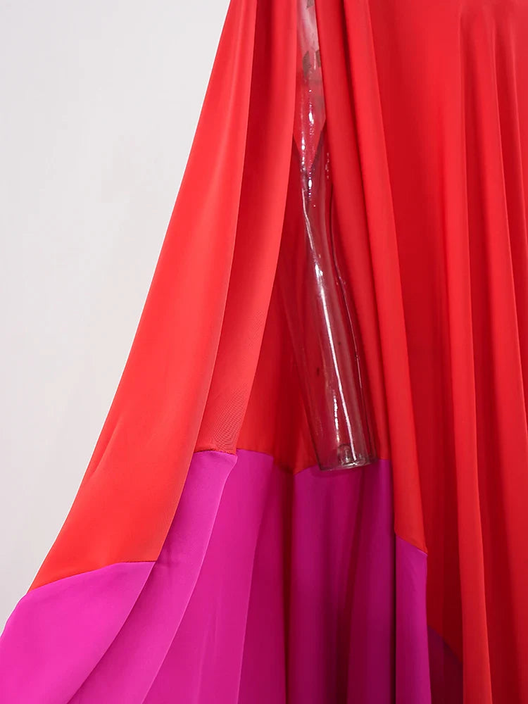 Elegant One-Sleeve Asymmetric Maxi Dress