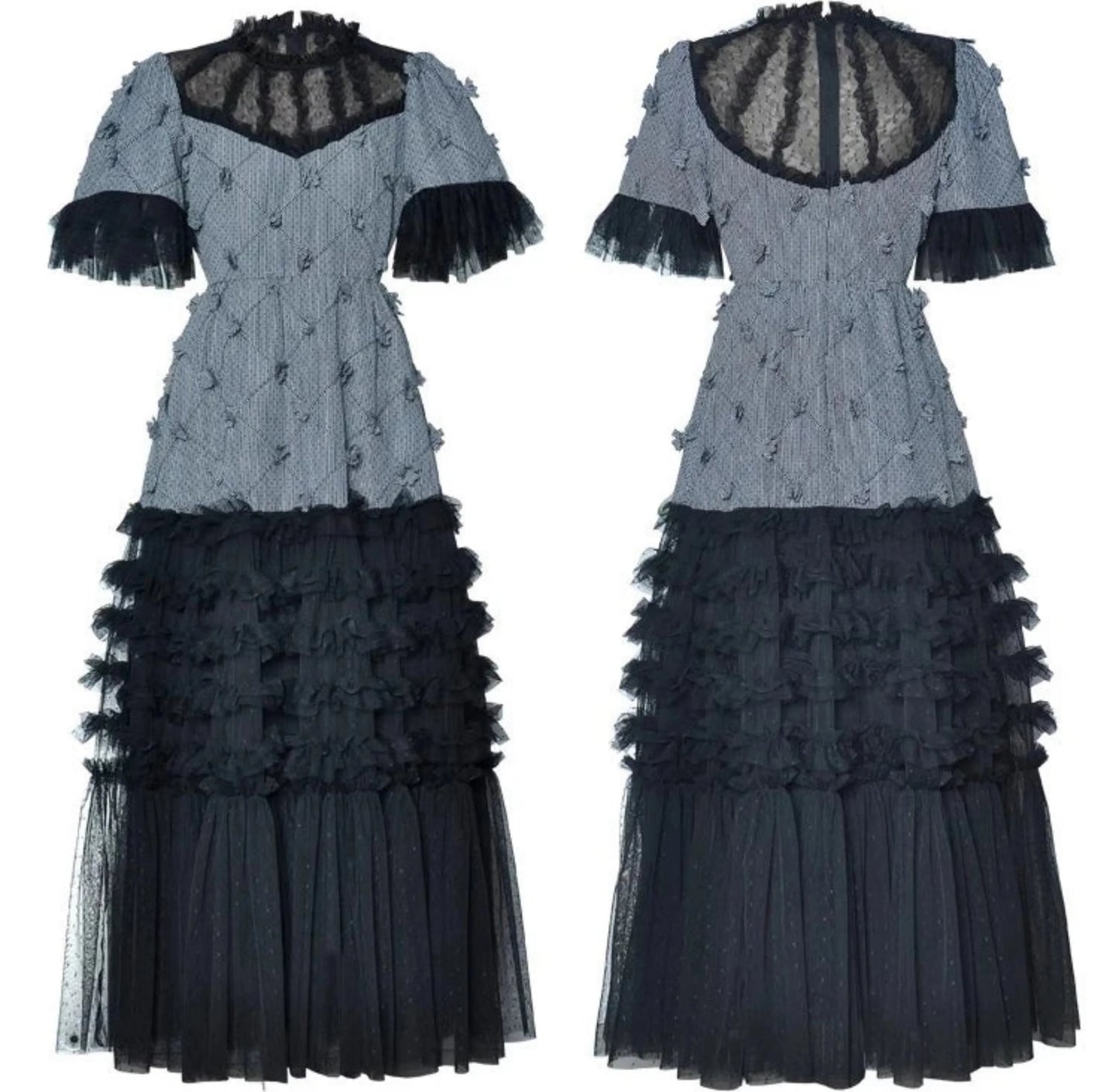 Women's Brocade A-Line Dress