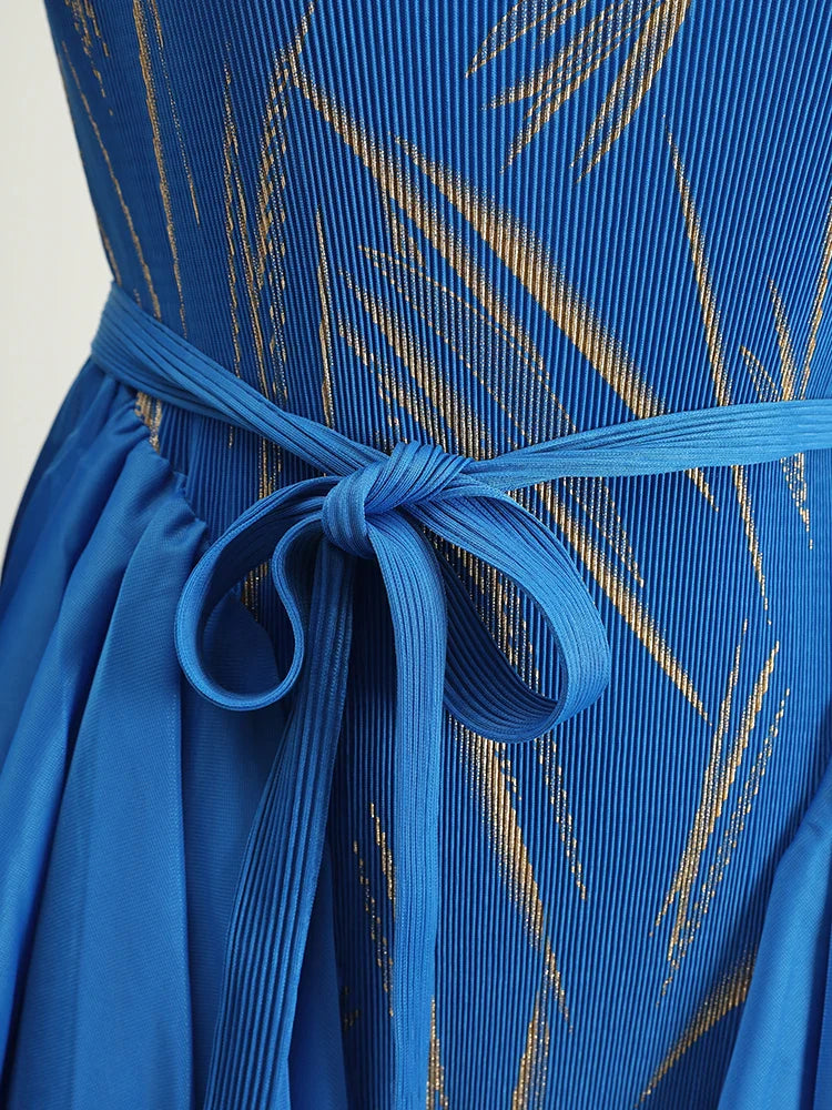 Modest Petite Pleated Dress