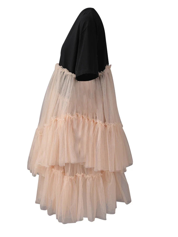 Luxury Mesh Ruffle Shirt