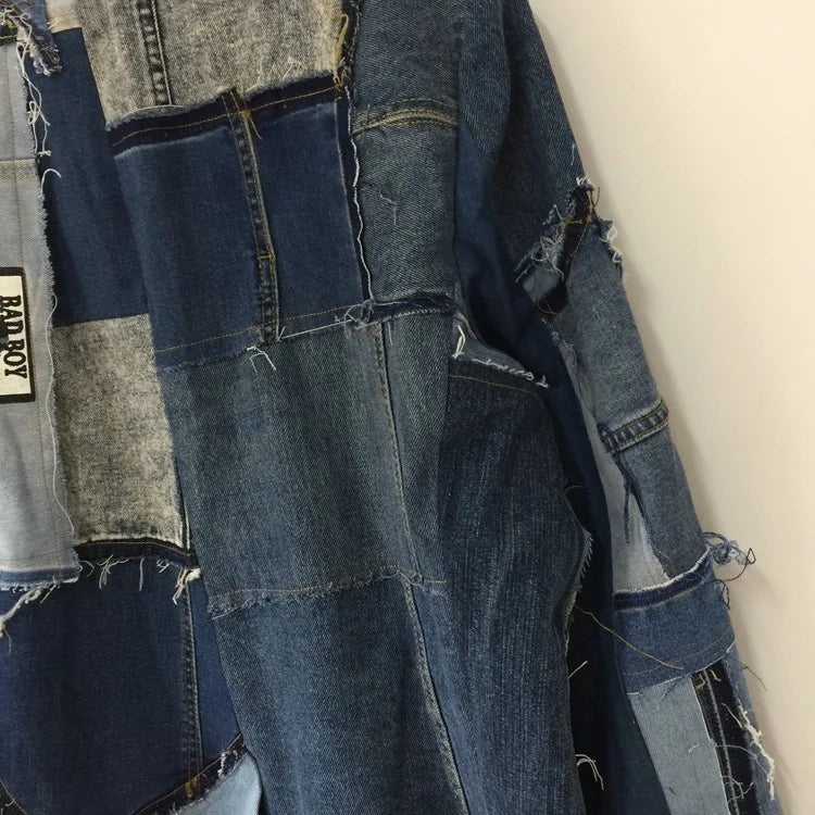 Men's Haute Denim Streetwear Couture Jacket