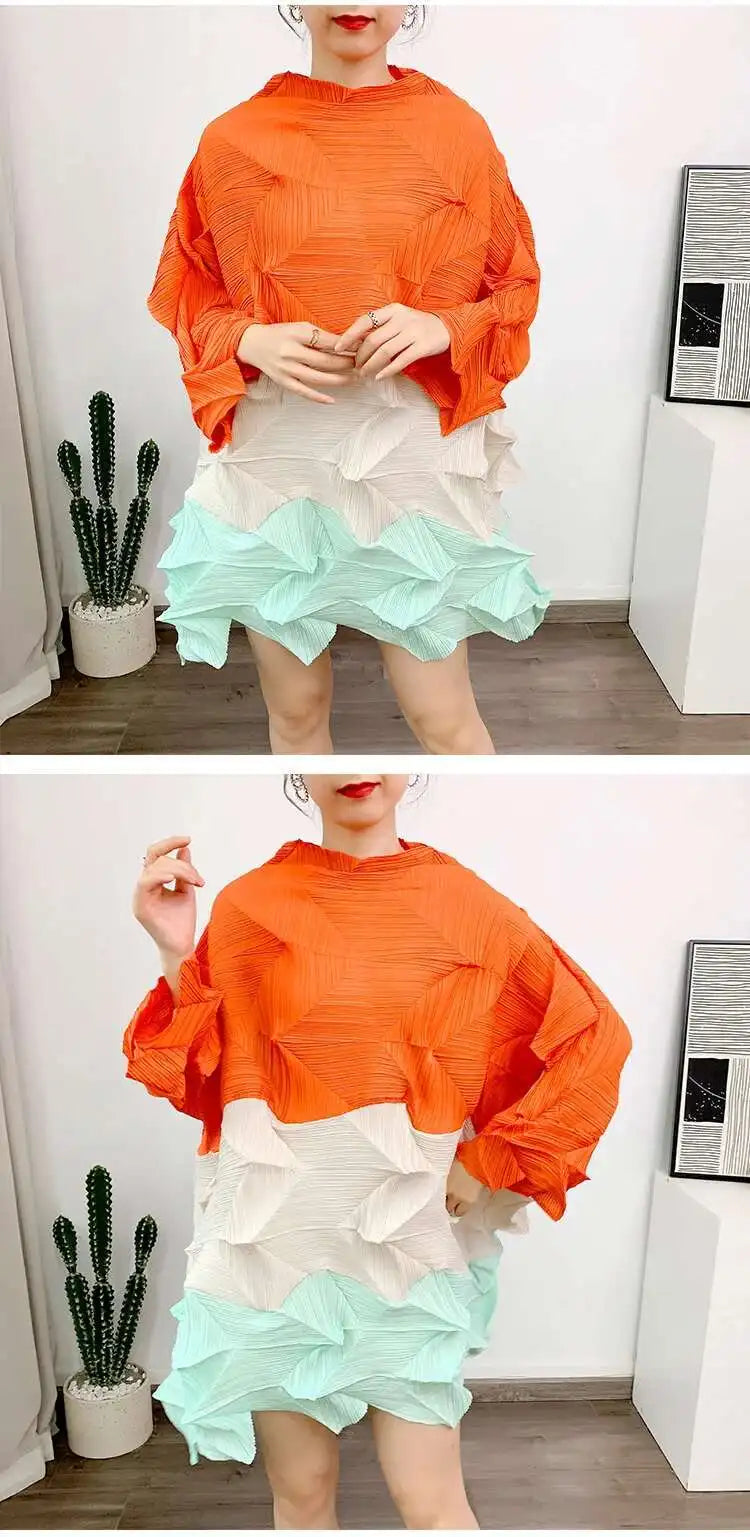 Women's Luxury Pleated Japanese Top