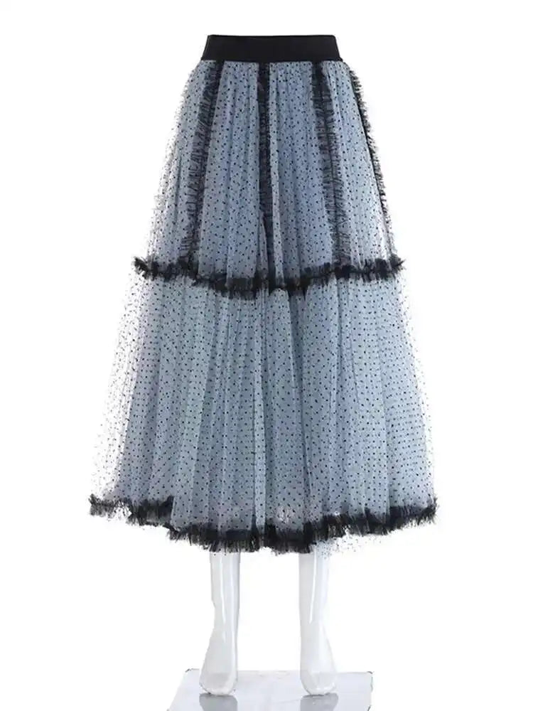 Luxe Tulle Midi Pull-On Skirt