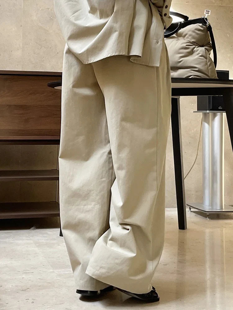 Women's London High-Waisted Wide Leg Trousers