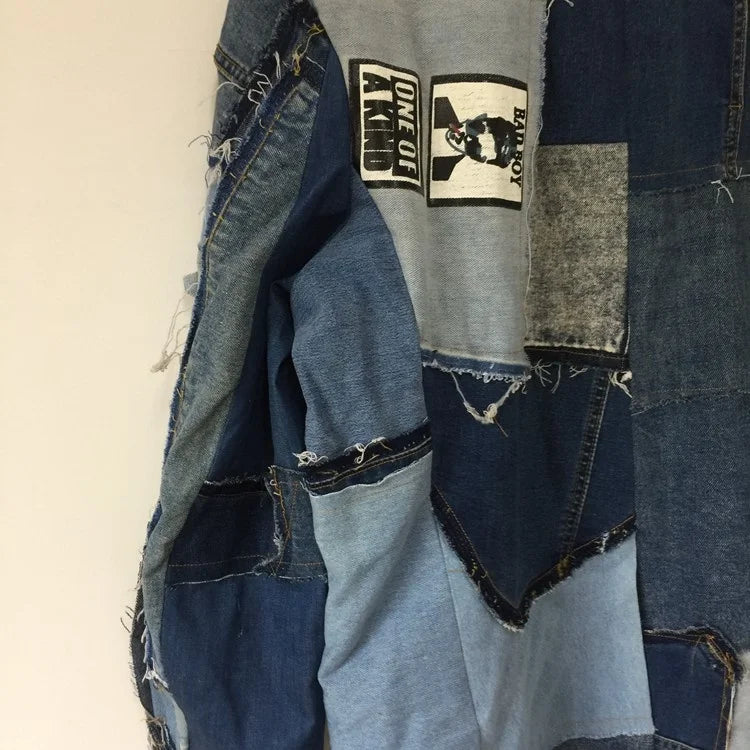 Men's Haute Denim Streetwear Couture Jacket