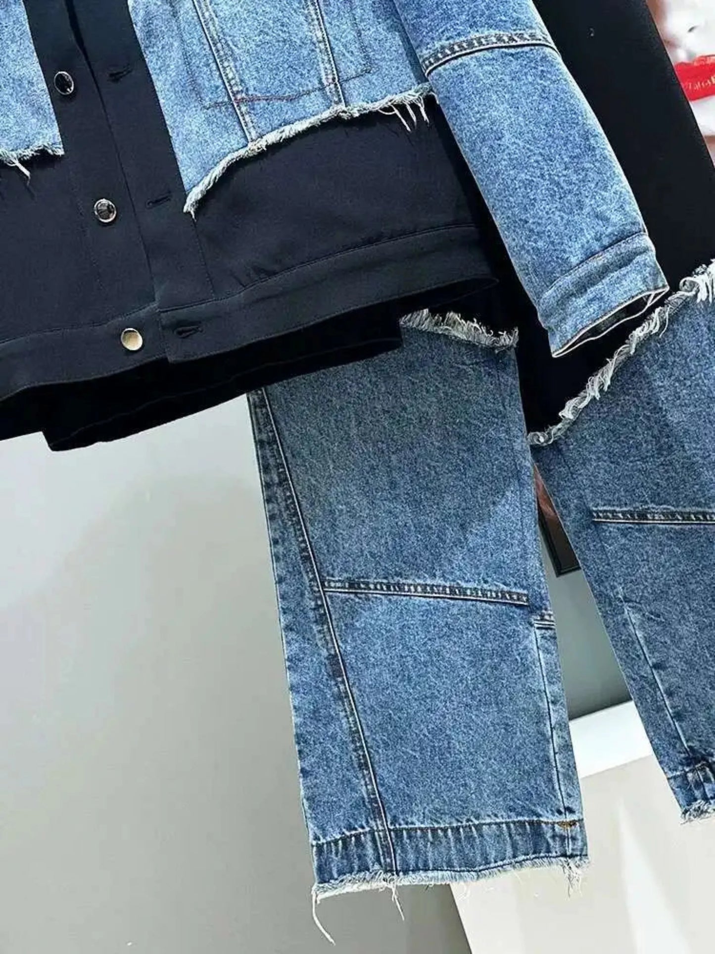 Men's Two-Piece Luxury Denim Set