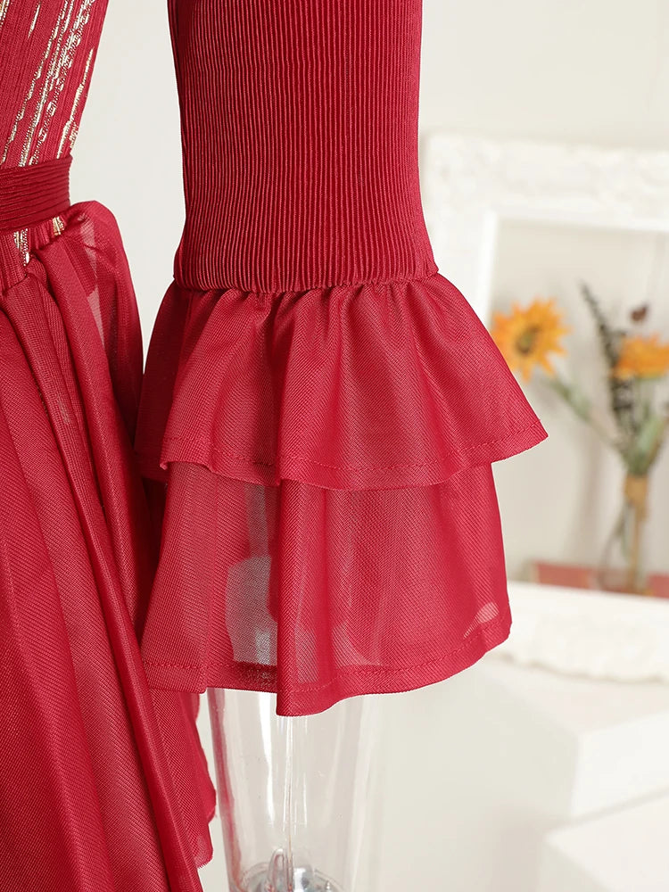 Modest Petite Pleated Dress