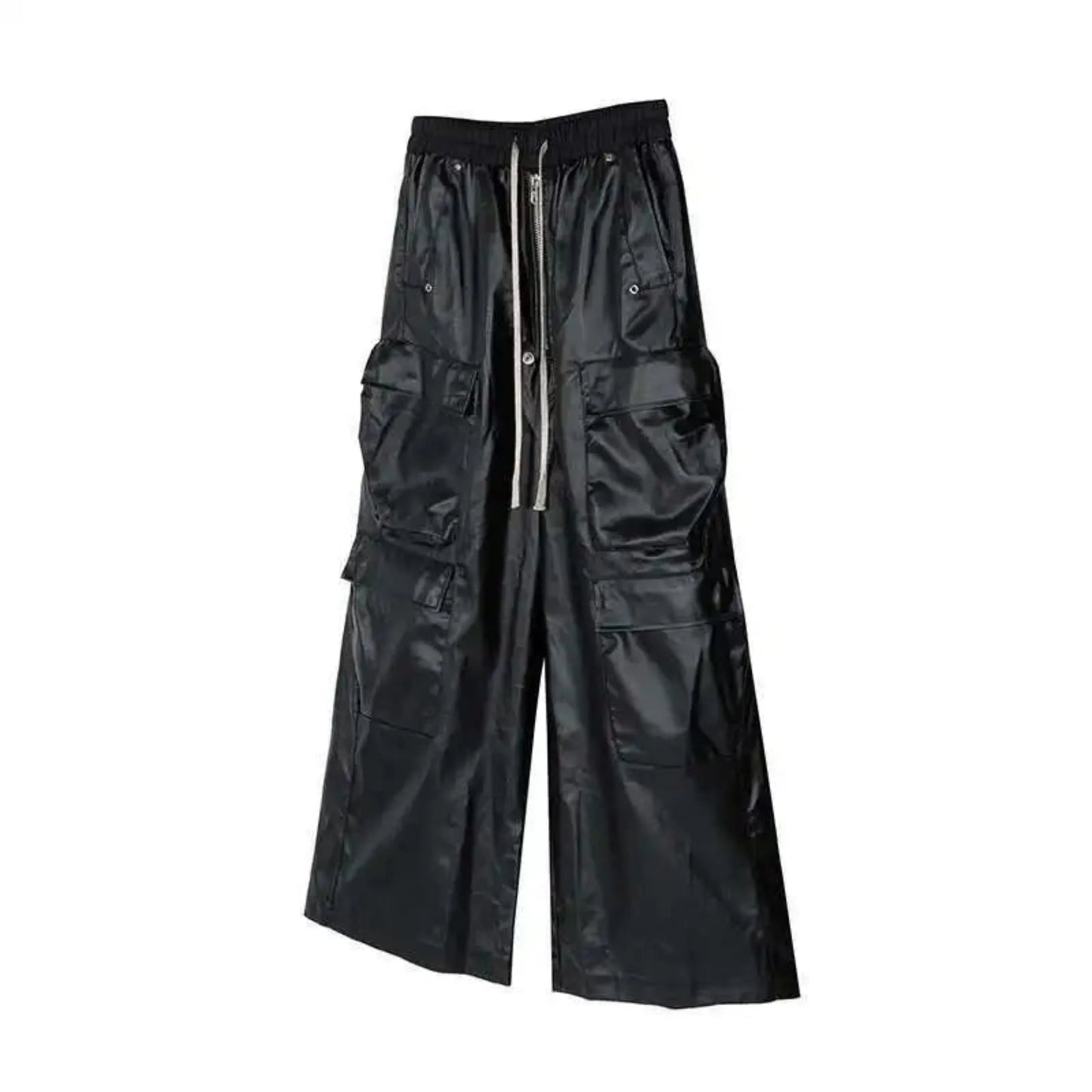 Men's Vegan Leather Cargo Pants
