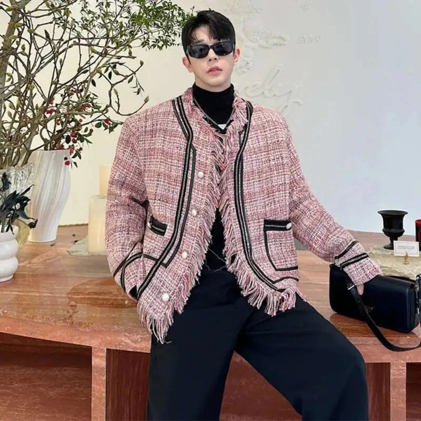 Men's Fine Tweed Relaxed Fit Jacket