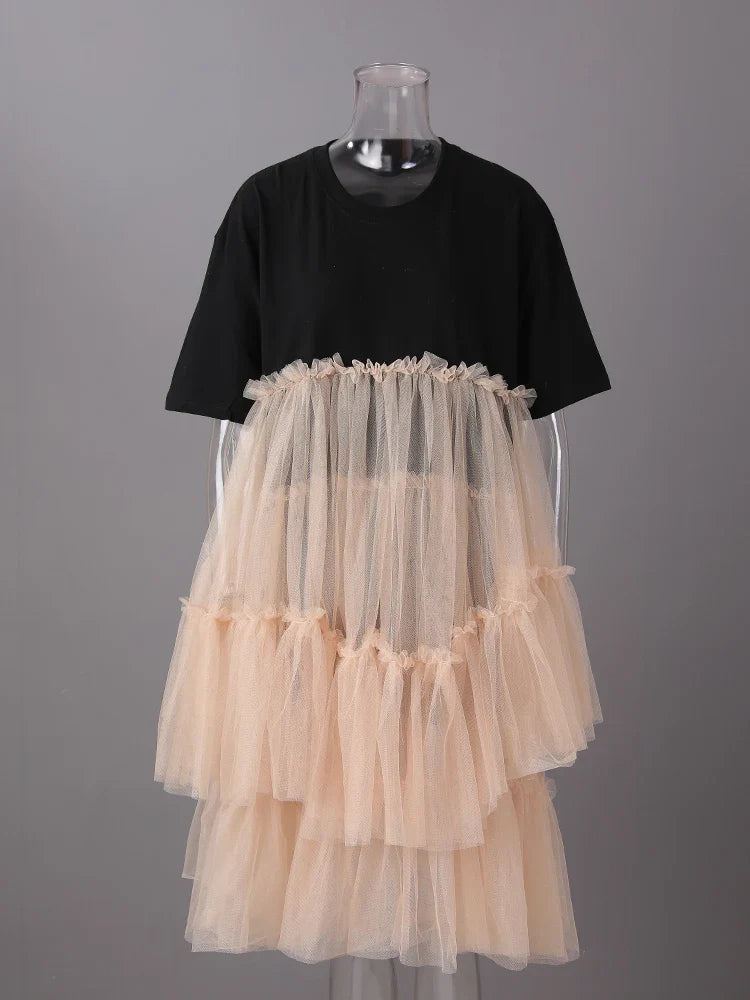 Luxury Mesh Ruffle Shirt