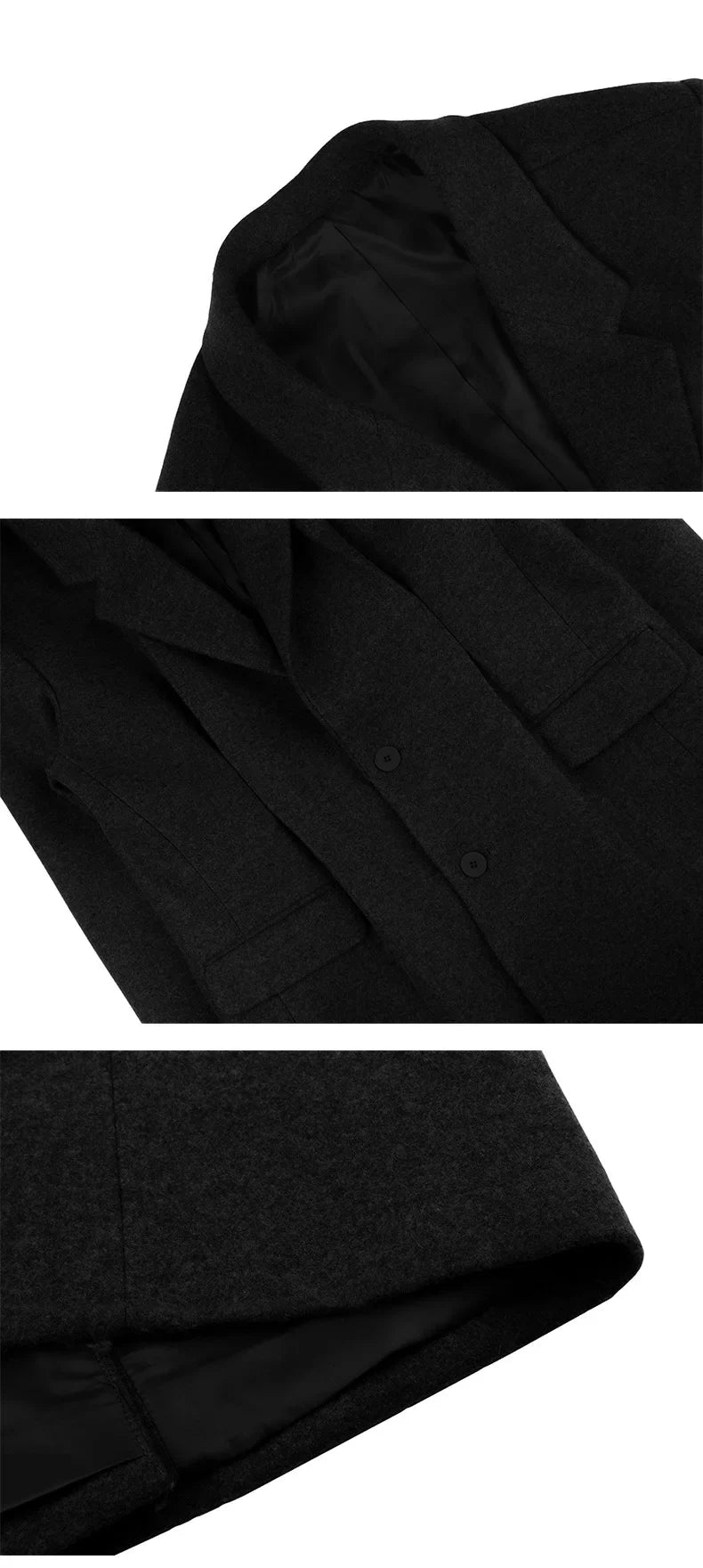 Men's Luxurious Oversized Extra Long Wool Coat