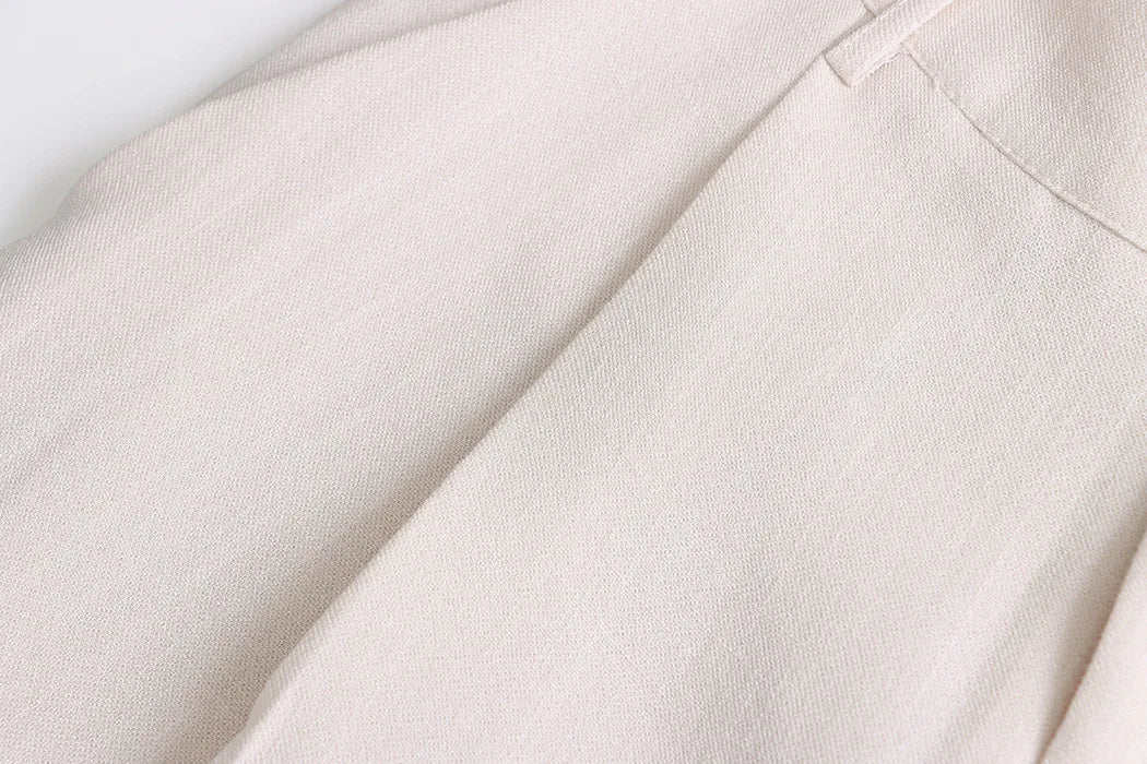 Linen Button-Up Shirt & Wide-Leg Trousers Set
