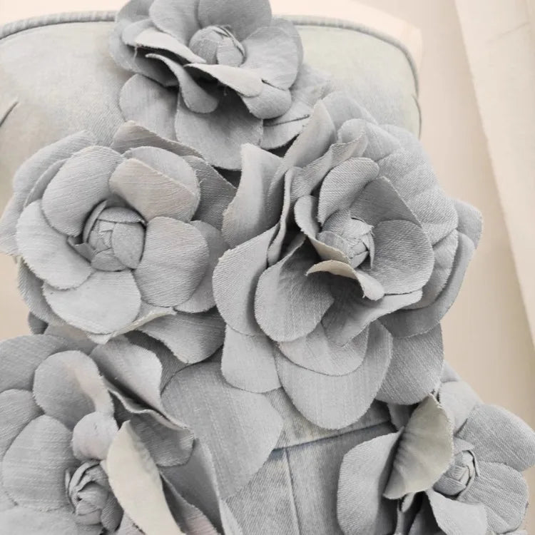 Women's Luxury Denim Floral Jumpsuit