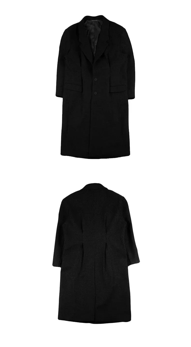 Men's Luxurious Oversized Extra Long Wool Coat